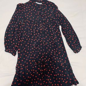 Peplum Polka Dot Dress